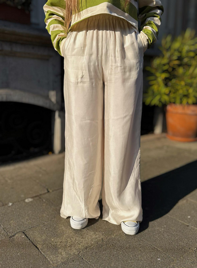 NORA - Krem/Beige Bukse