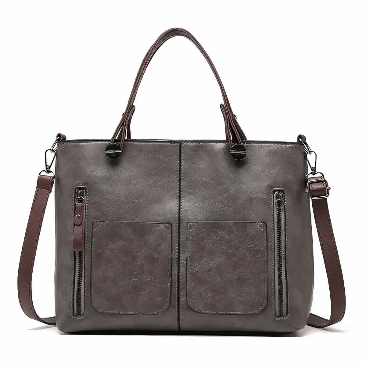 "Lina™ - Vintage-inspirert lær skulderveske" can be rewritten as "Lina™ - Retro-inspirert lær skulderveske".
