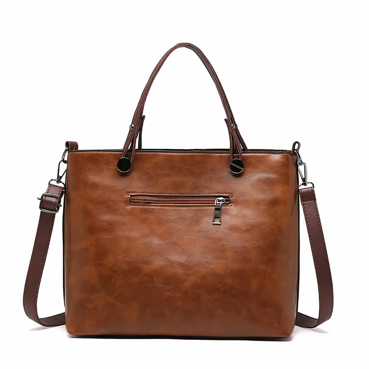 "Lina™ - Vintage-inspirert lær skulderveske" can be rewritten as "Lina™ - Retro-inspirert lær skulderveske".