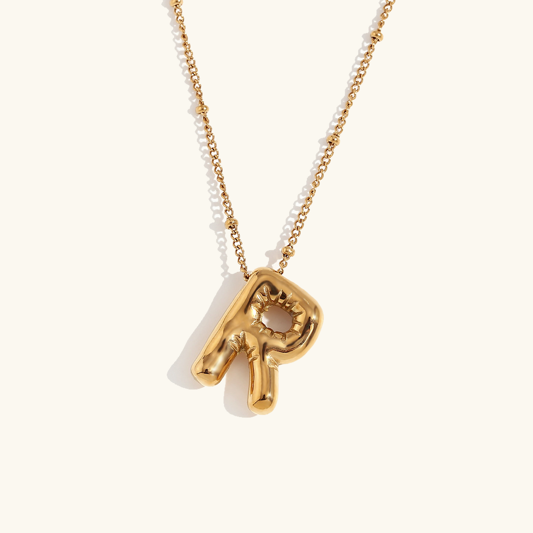 nesepryd med initialer | 18k Gull