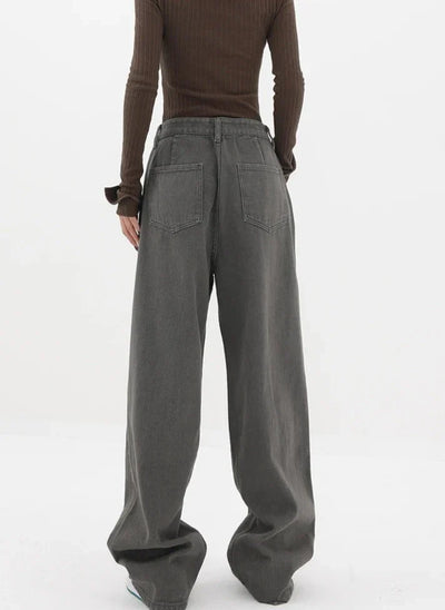 Casual jeans med høy midje
