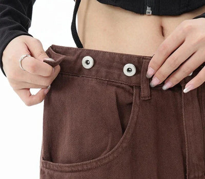 Casual jeans med høy midje