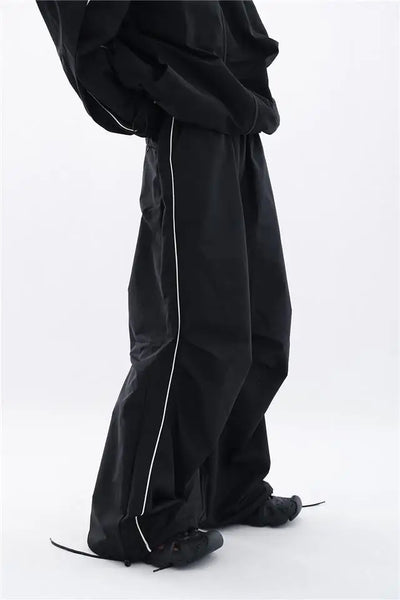 Oversized sporty svart treningsdrakt