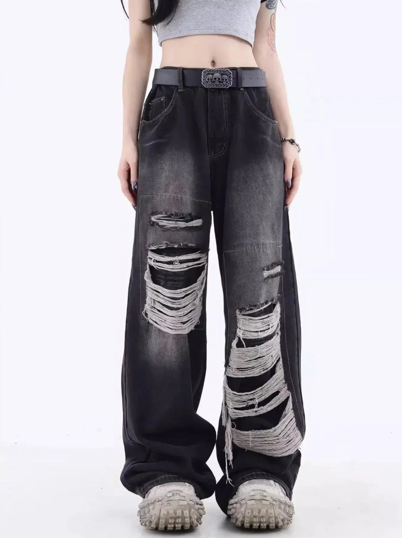 Slitte løse jeans