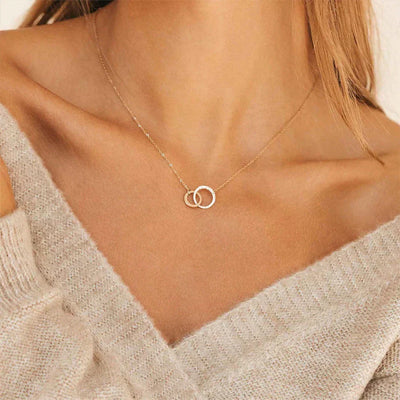 Isabelle Halskjede med Ringer | 18k Gull