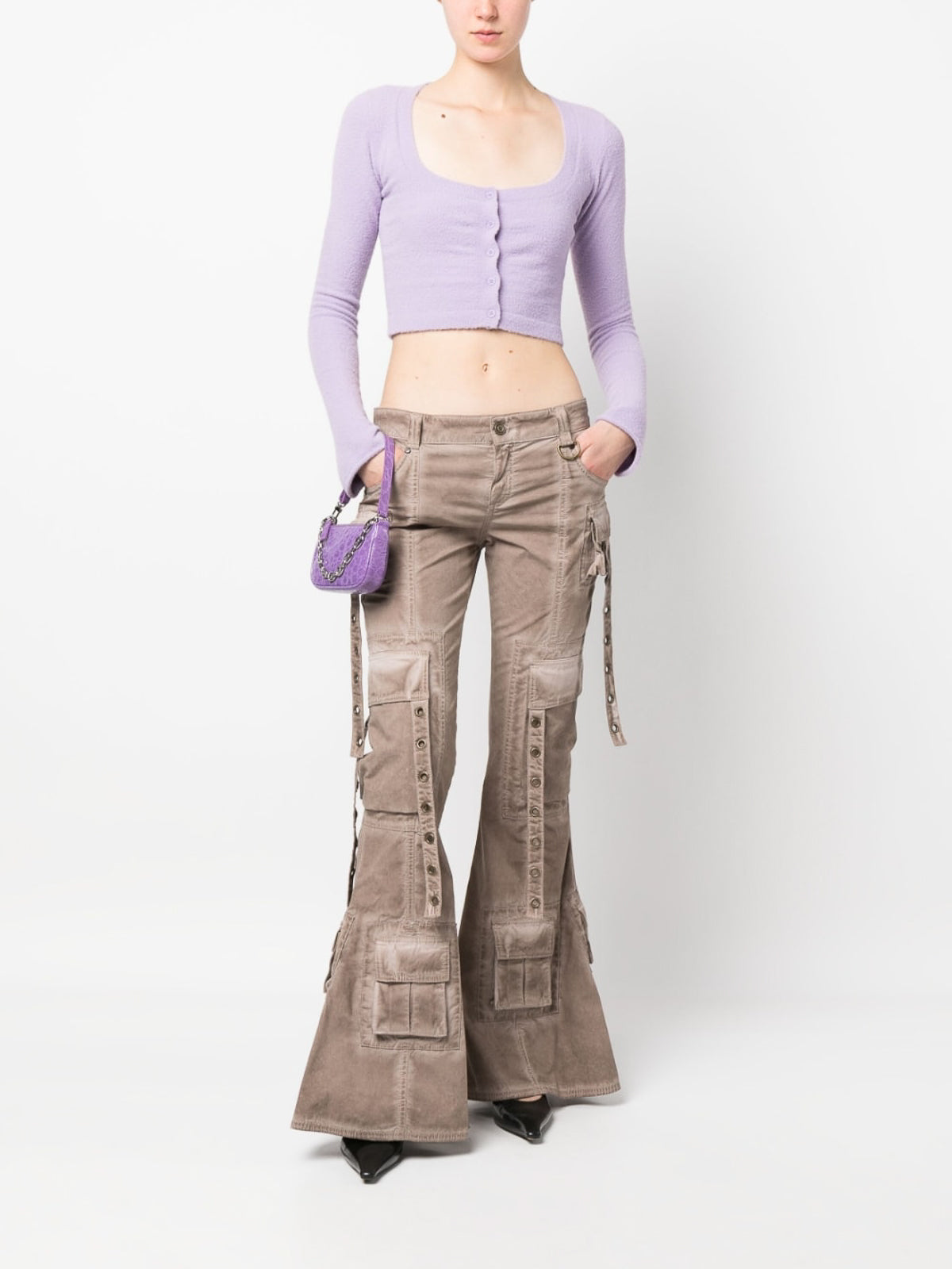 Bootcut cargo bukser