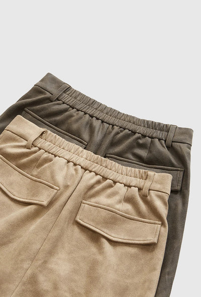 Vintage Slitt Mocka Cargo Bukser