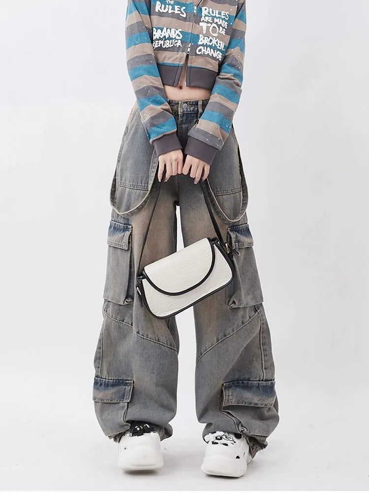 Retro jeans vida oversized bukser