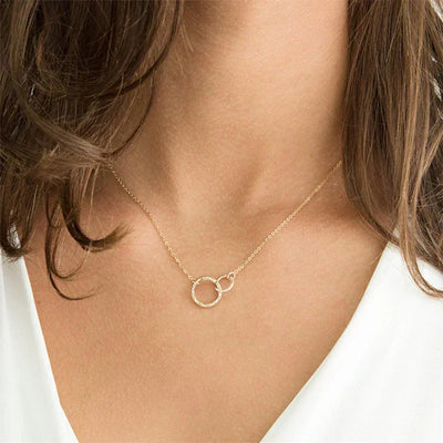 Isabelle Halskjede med Ringer | 18k Gull