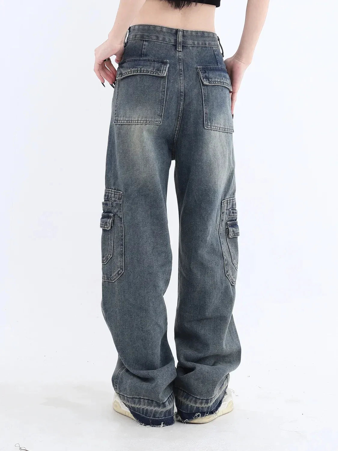 Vintage jeans med høy midje