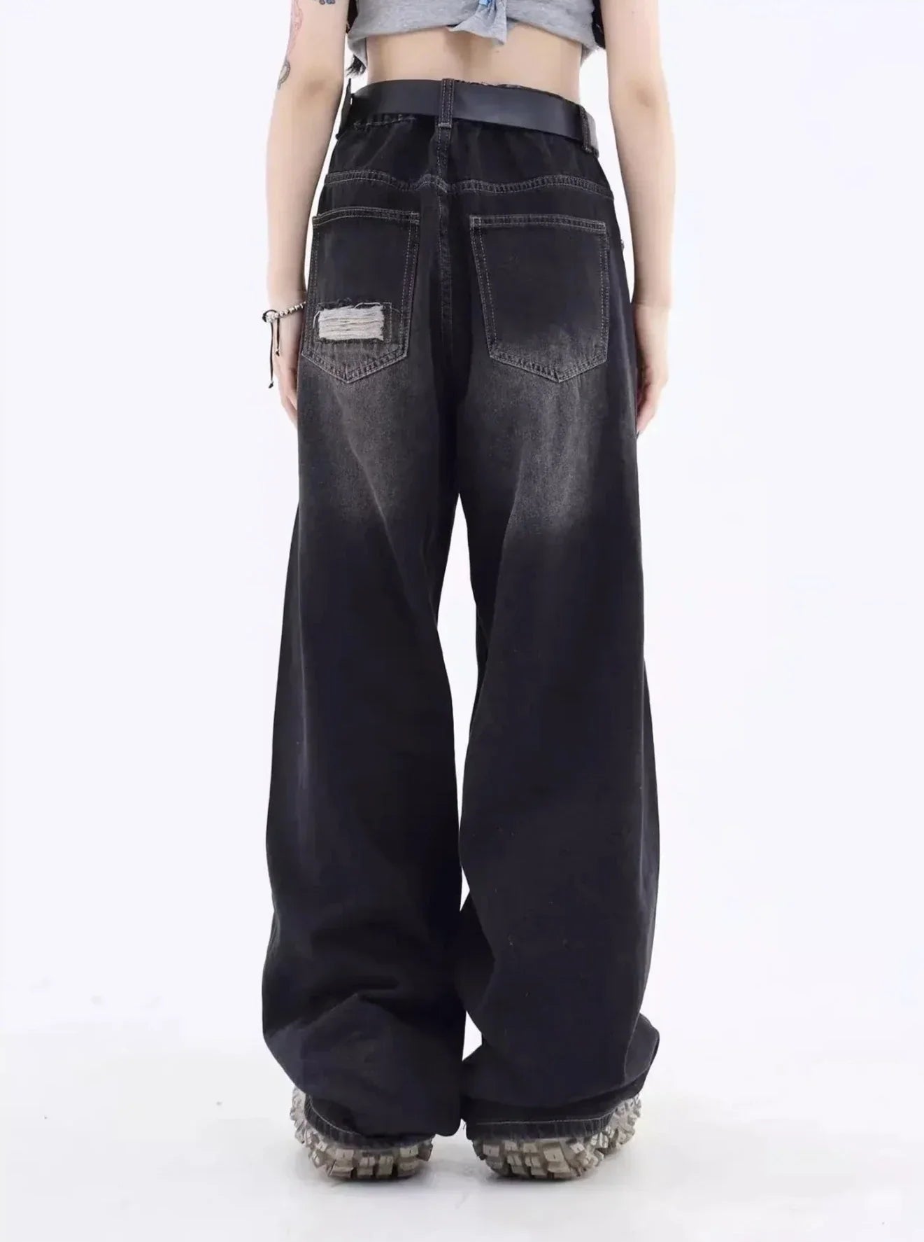Slitte løse jeans
