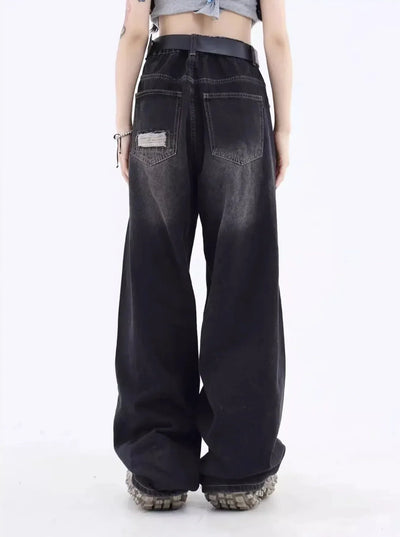 Slitte løse jeans