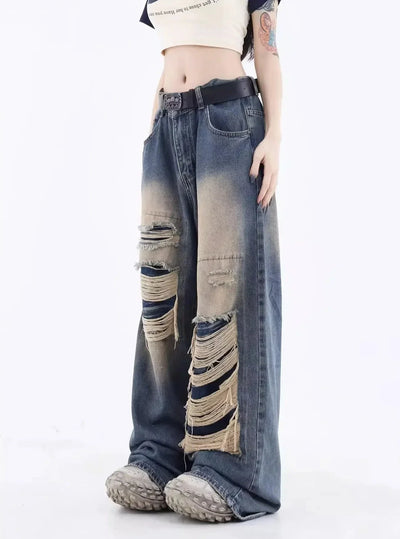 Slitte løse jeans