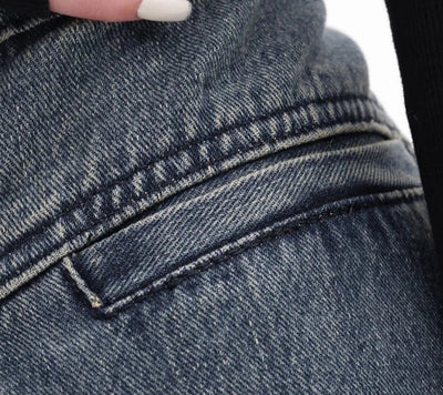 Høytlivde jeans med vide ben