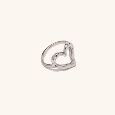 Verity Hjerte Ring | 18k Gull