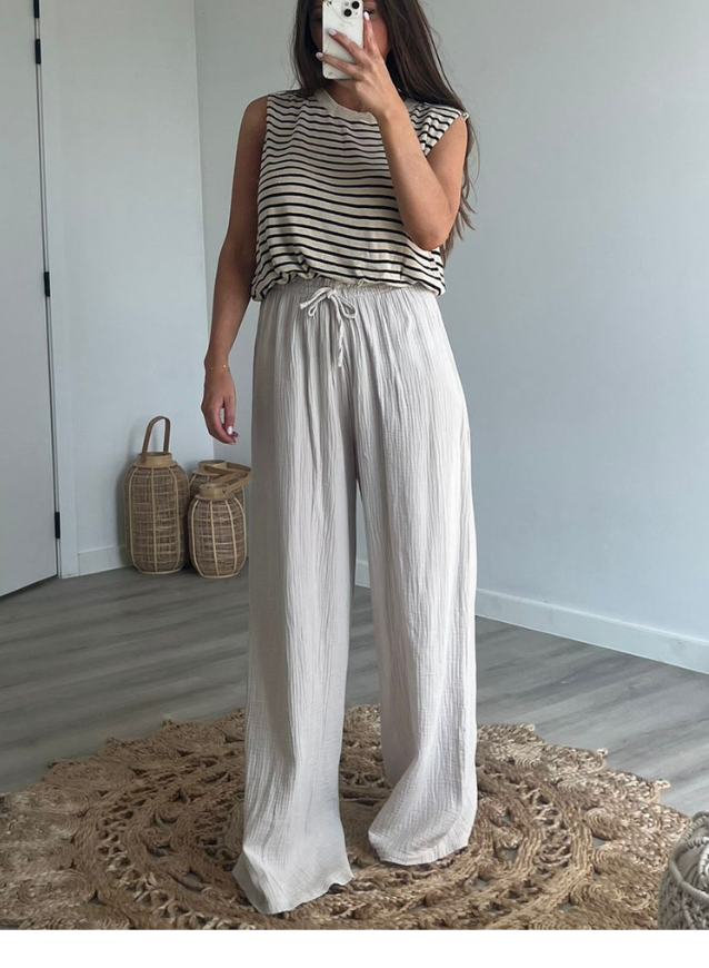 MEL - Top med striper