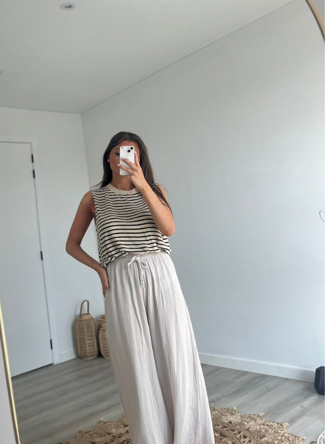 MEL - Top med striper