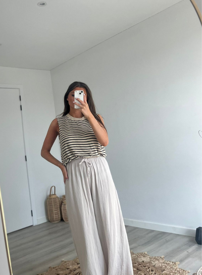 MEL - Top med striper
