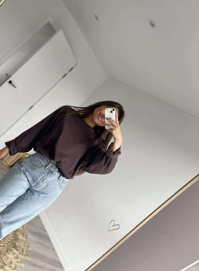 LOT - Oversized T-skjorte med lange ermer