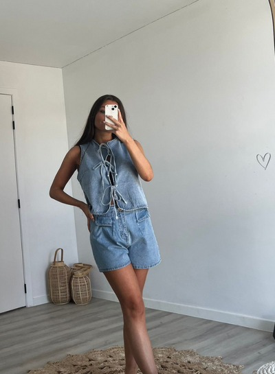 LOBKE - Jeansshorts