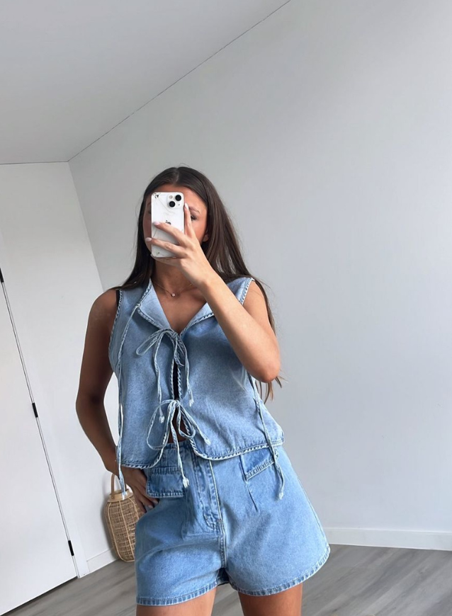 LOBKE - Jeansshorts
