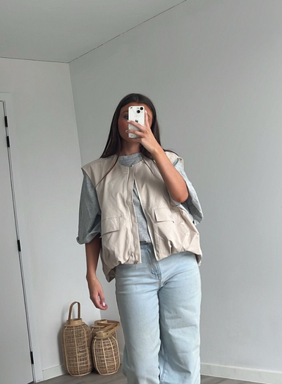 Beige Vest