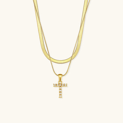 Fiona Lagenweise Initialhalskjede | 18k Gull