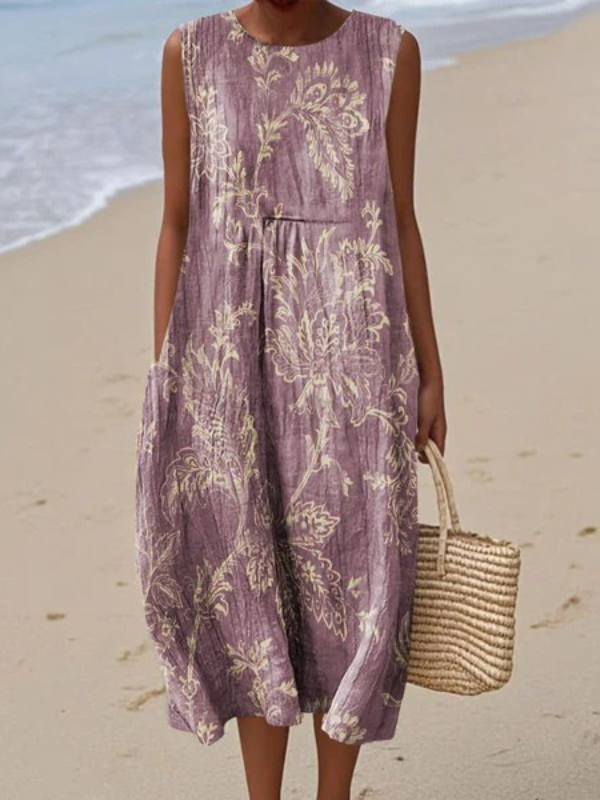 Celine™ - Hverdags Sommer Midi-Kjole
