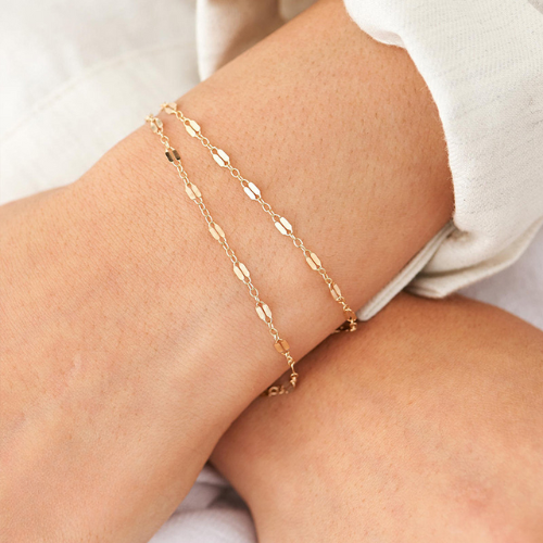 Amara Blonde Armbånd | 18k Gull
