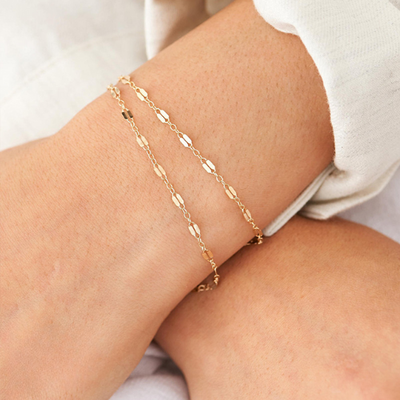 Amara Blonde Armbånd | 18k Gull