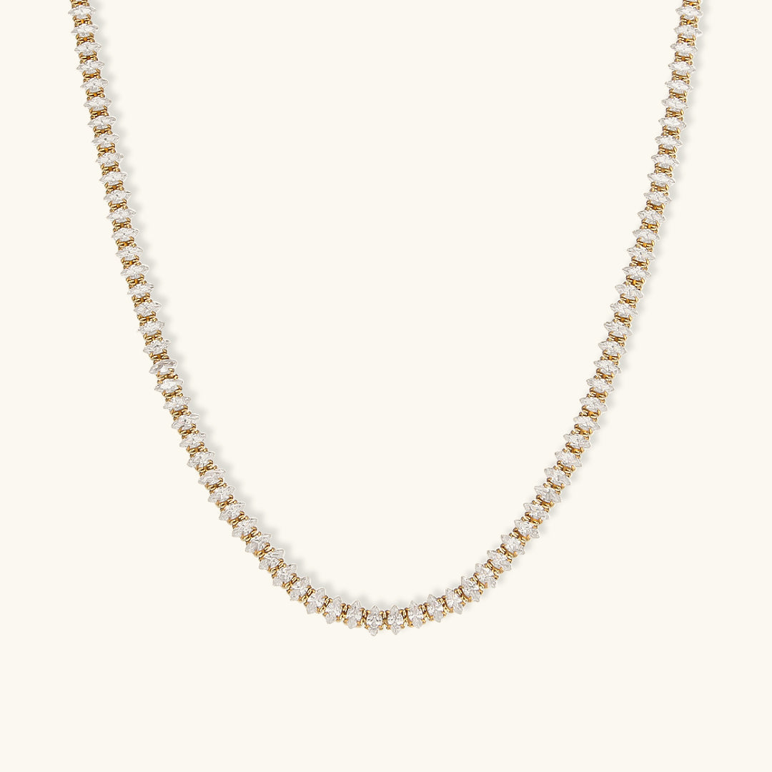 Wisteria Tennis Halskjede med Diamanter | 18k Gull