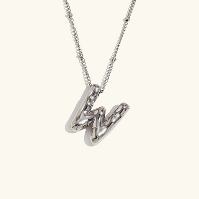 Neseørering med initialer i bobleform | Gull 18k