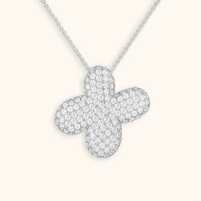 Navnesmykke Bubble med diamant | 18k Gull