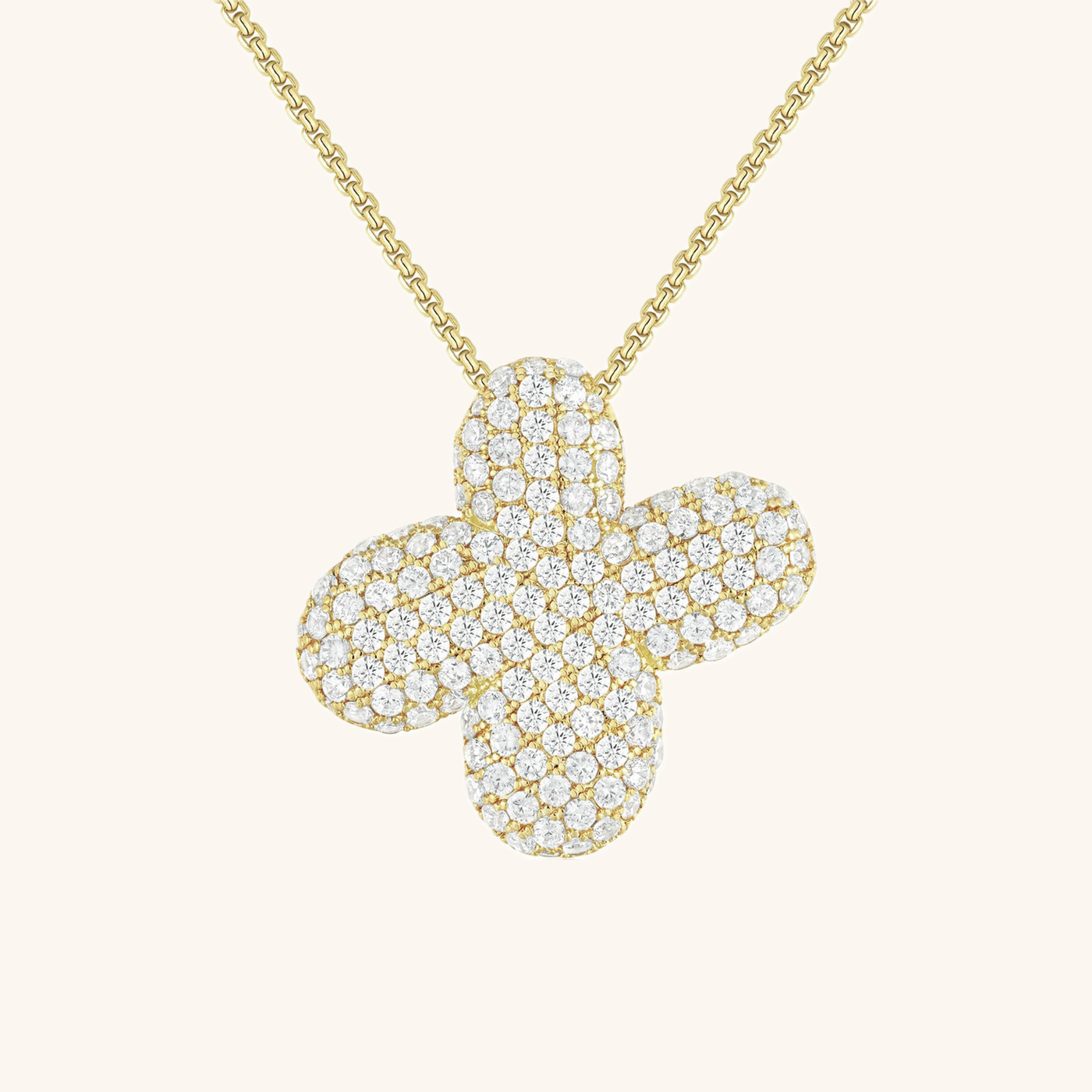 Navnesmykke Bubble med diamant | 18k Gull