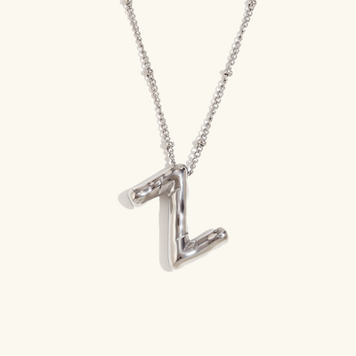 Neseørering med initialer i bobleform | Gull 18k