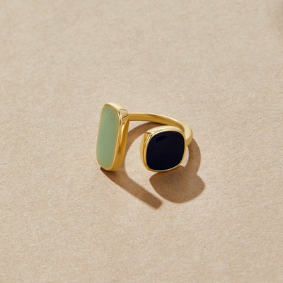 Ren Unikalny Ring Omkransning | Gull 18k