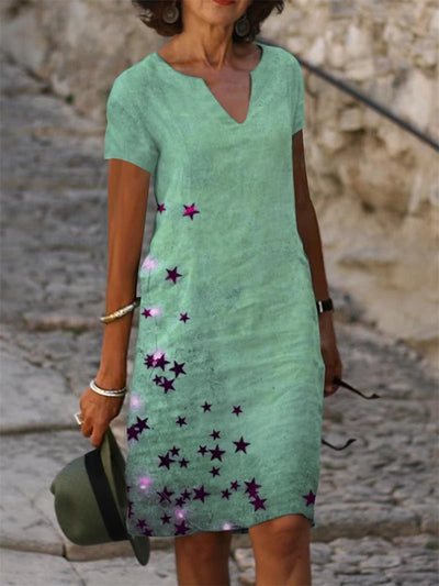 JOSETTE – Elegant kjole med V-hals