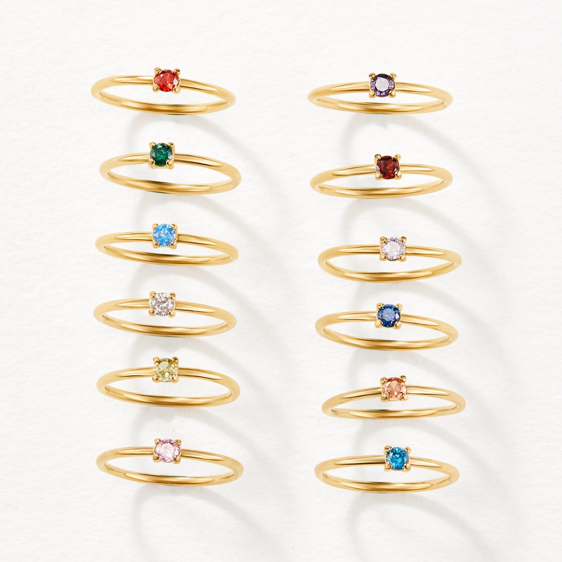 Fødselssten Ring | 14k Gull