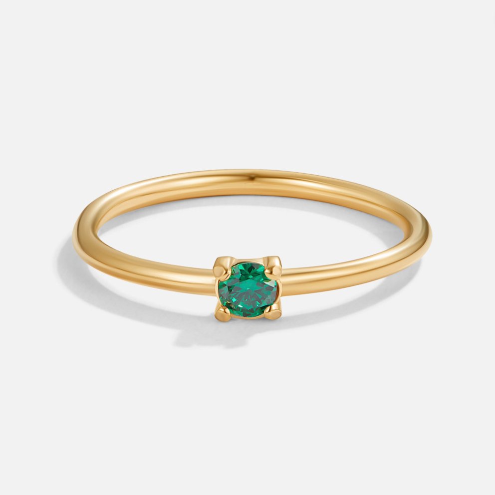 Fødselssten Ring | 14k Gull