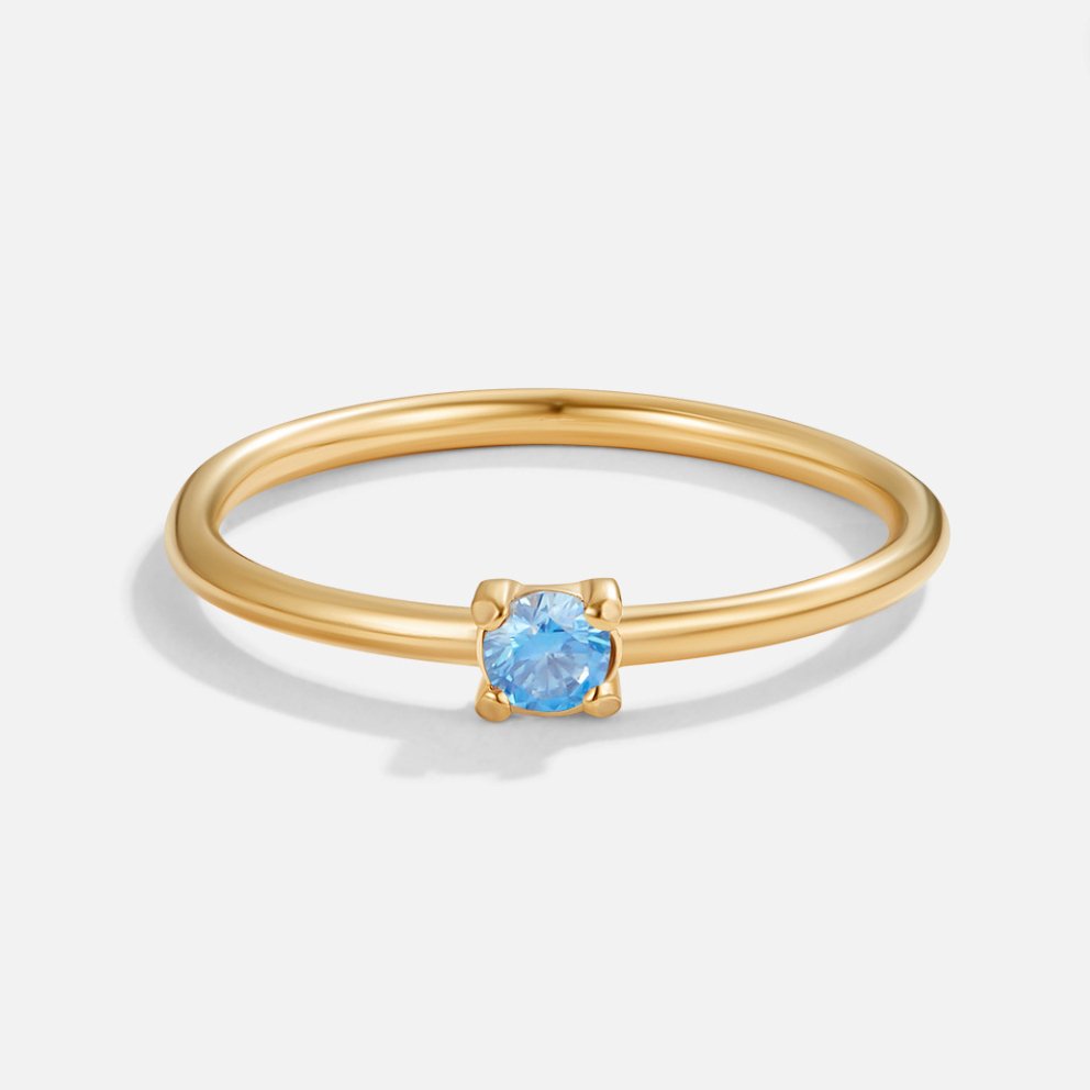 Fødselssten Ring | 14k Gull