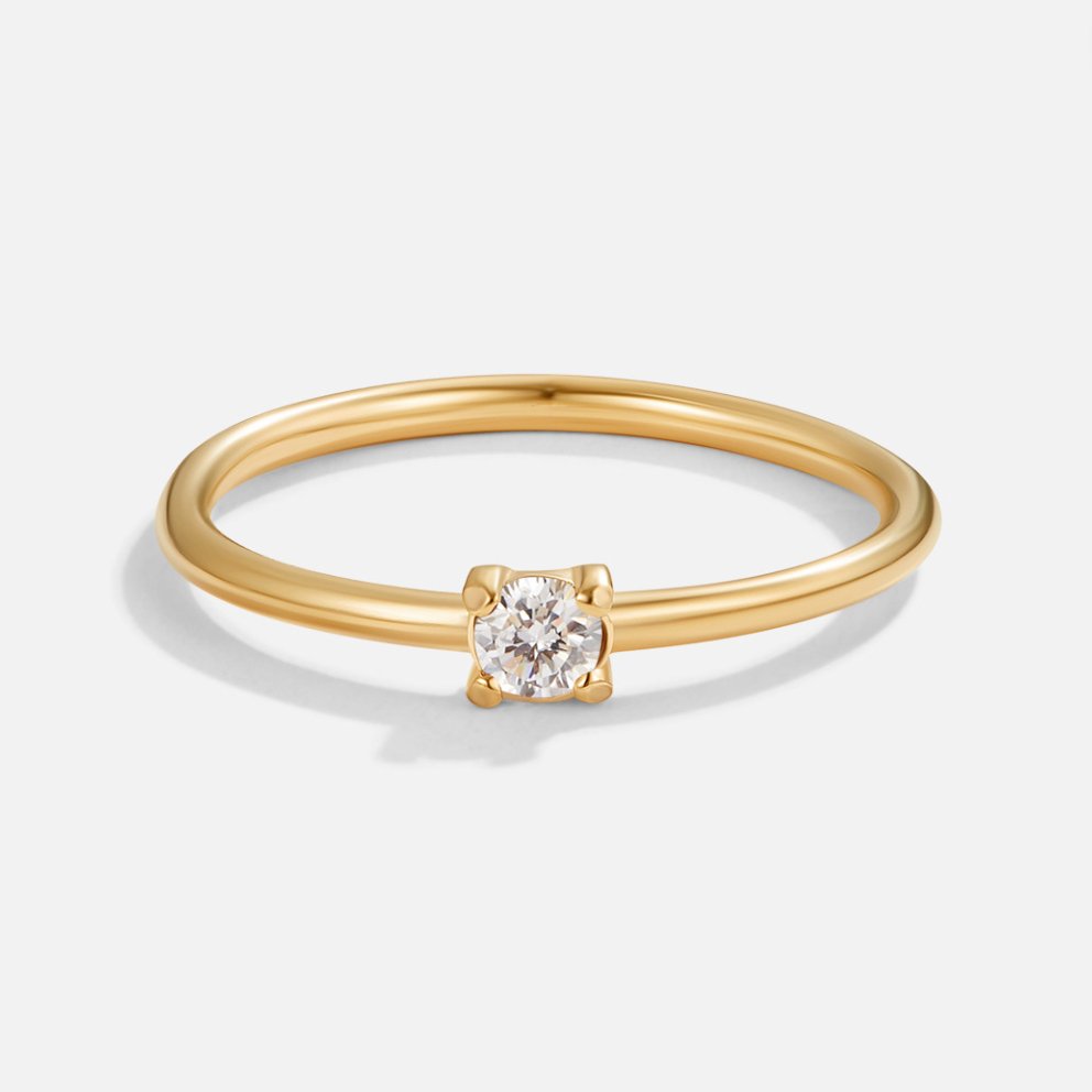 Fødselssten Ring | 14k Gull