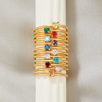 Fødselssten Ring | 14k Gull