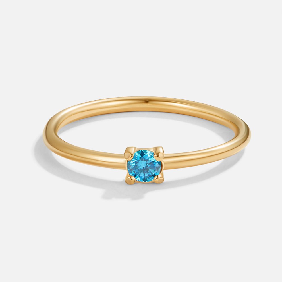 Fødselssten Ring | 14k Gull