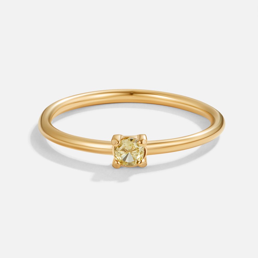 Fødselssten Ring | 14k Gull