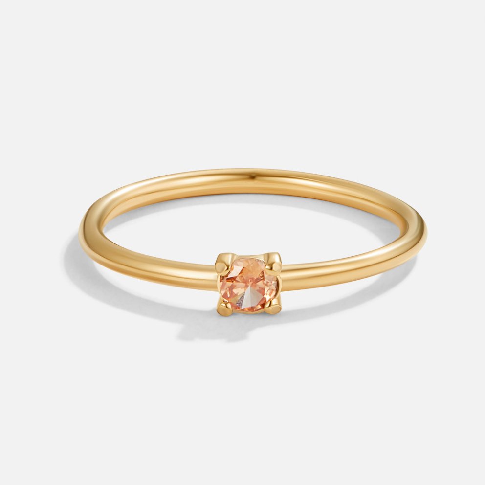 Fødselssten Ring | 14k Gull