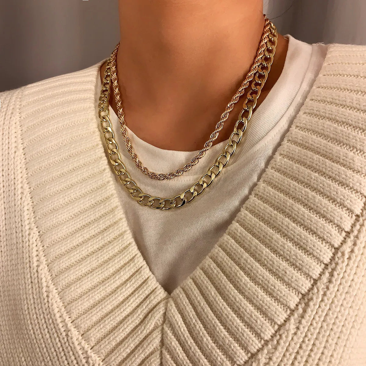 Rope Bianca Halskjede | 18k Gull