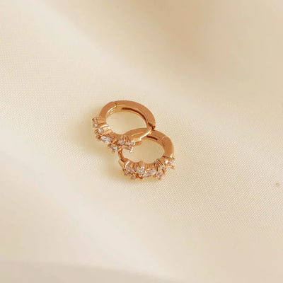 Krystallkluster Huggies | Gull 18k