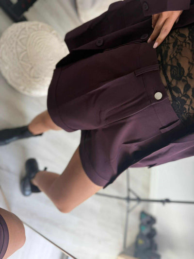 STEFFI - shorts burgunder
