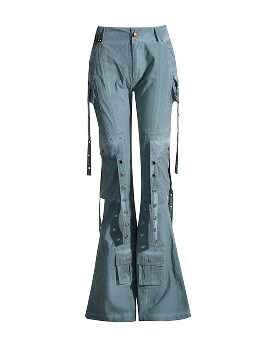 Bootcut cargo bukser