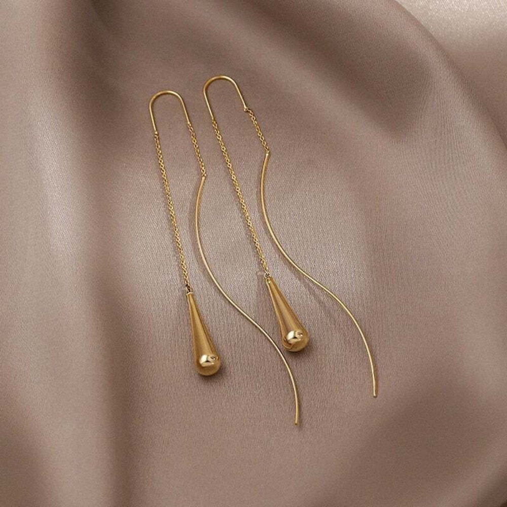 Fringe øreringer i timeglass | 18k gull
